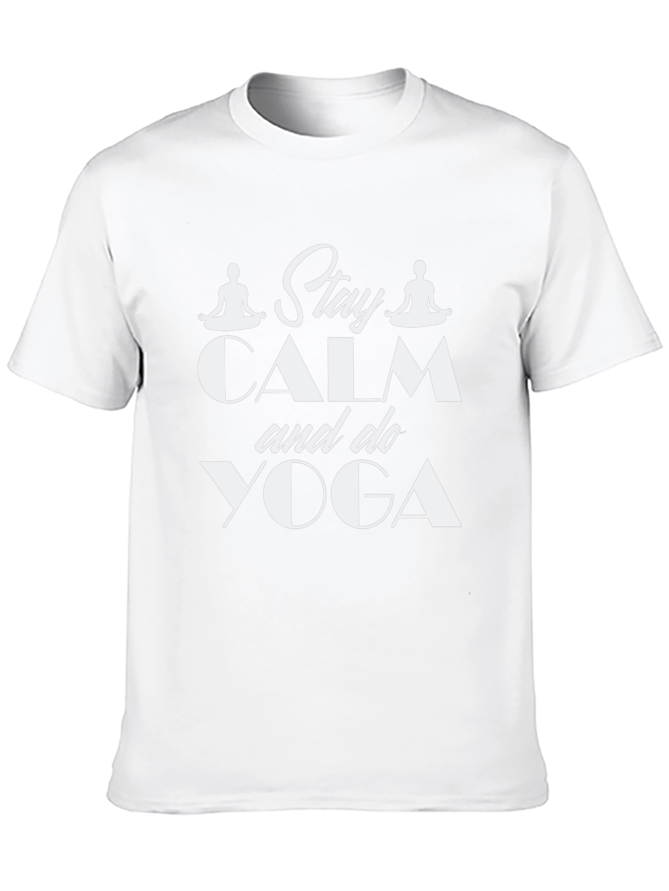 Stay Calm & Do Yoga Black Graphic Tee