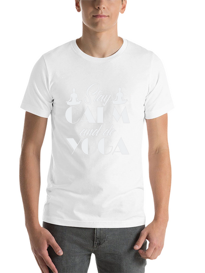 Stay Calm & Do Yoga Black Graphic Tee