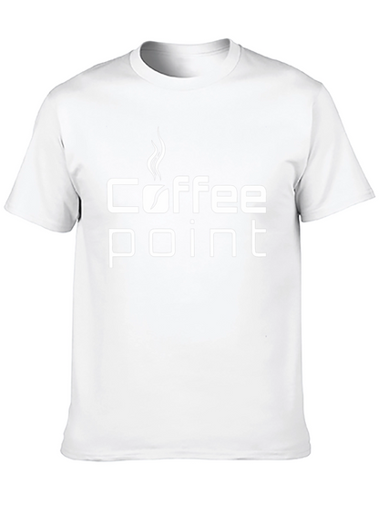 Coffee Point Graphic T-Shirt - Trendy Black Tee