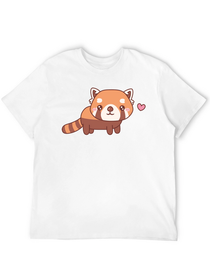 Cute Red Panda Graphic T-Shirt - Unisex Black Tee
