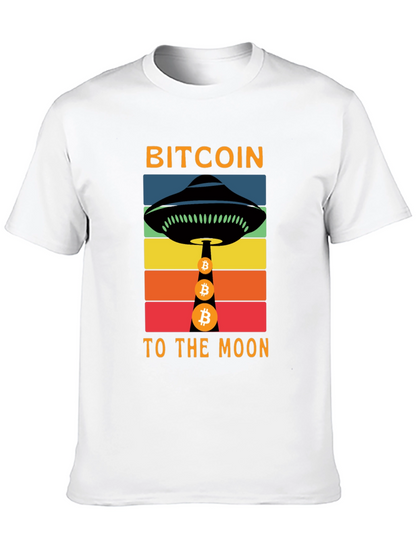 Bitcoin to the Moon Graphic T-Shirt
