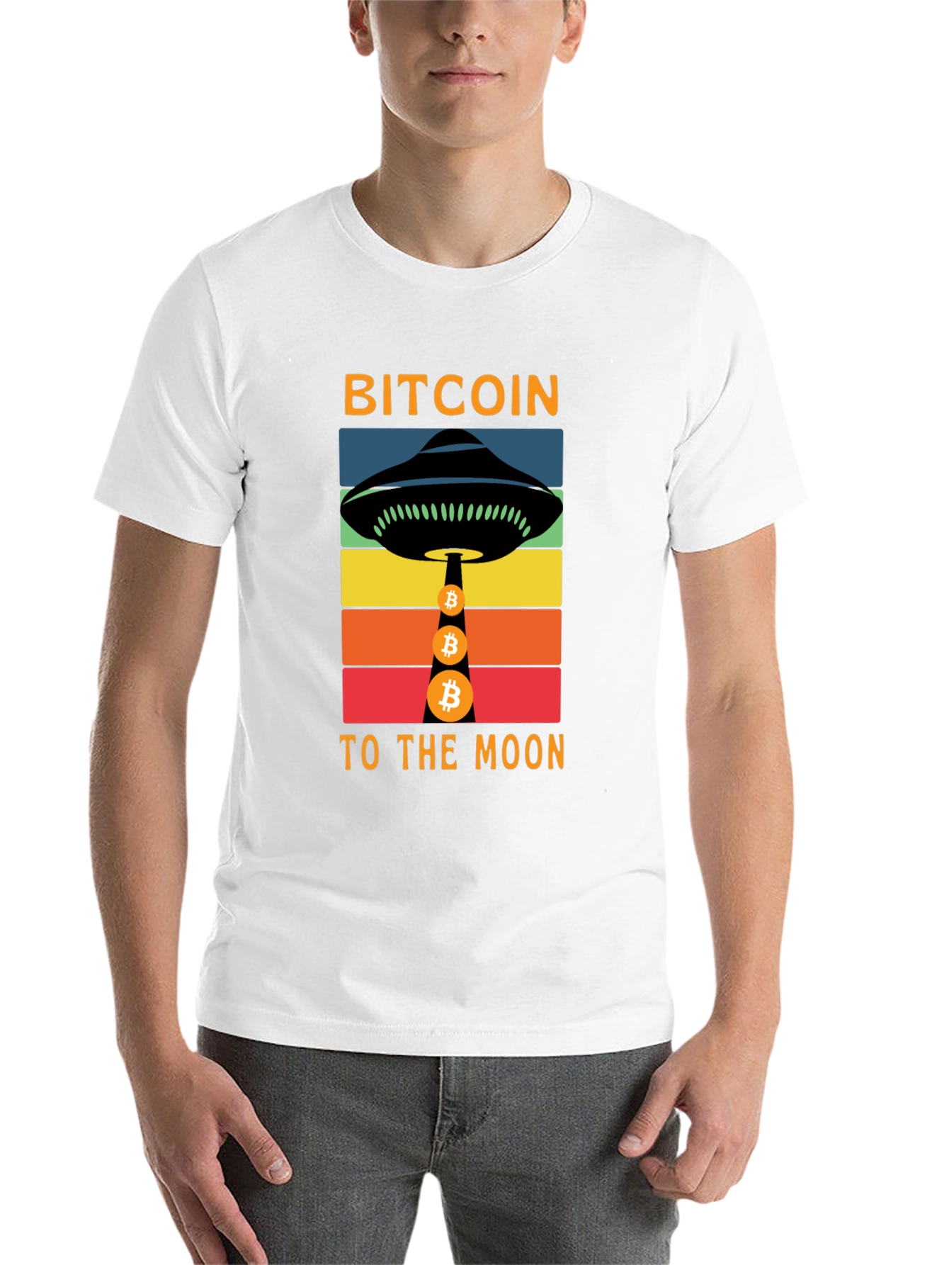 Bitcoin to the Moon Graphic T-Shirt