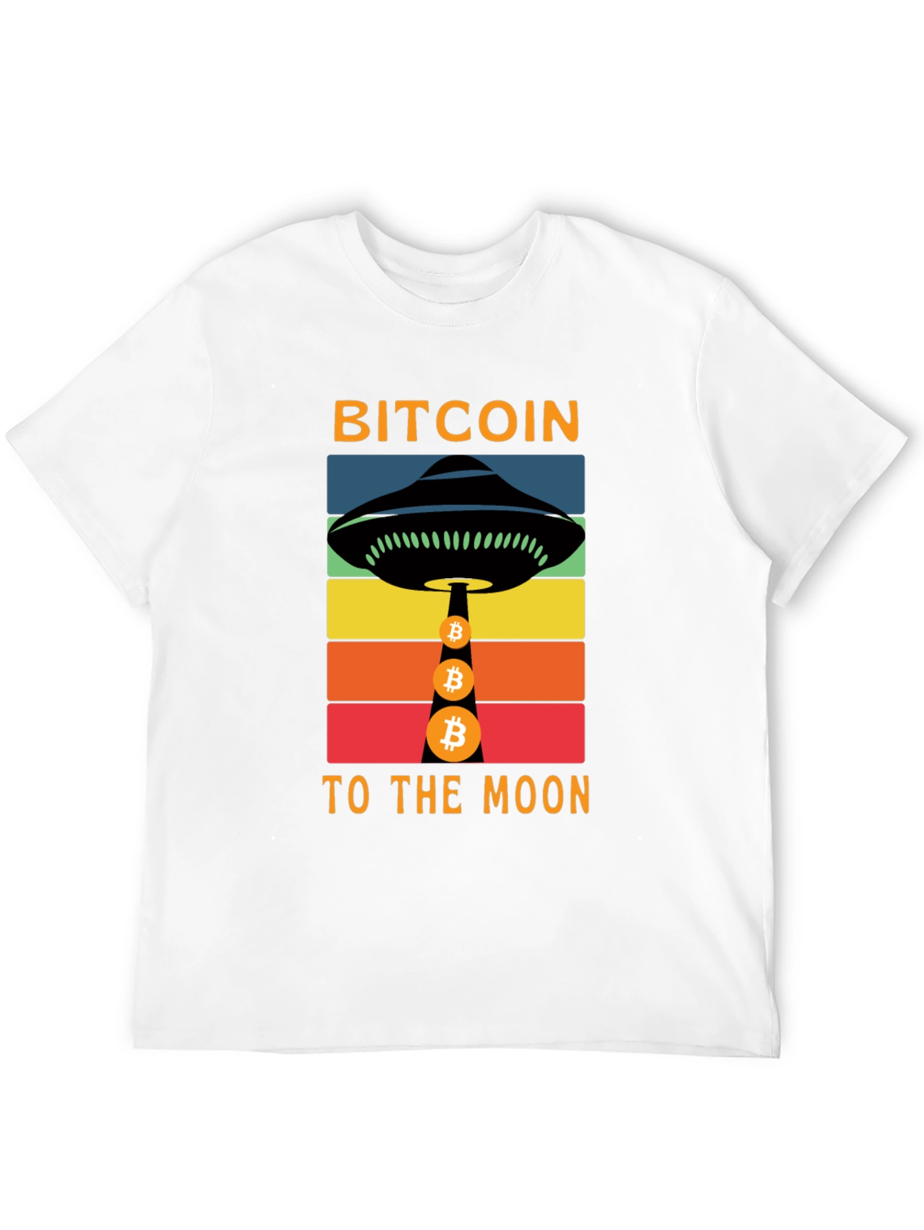 Bitcoin to the Moon Graphic T-Shirt