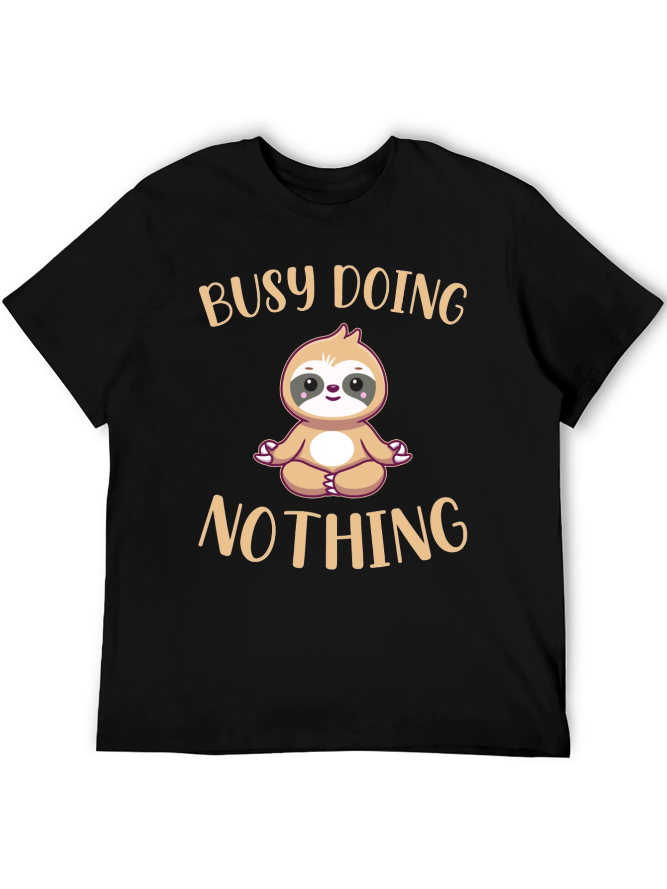 Busy Doing Nothing Sloth T-Shirt Funny Relaxation Tee