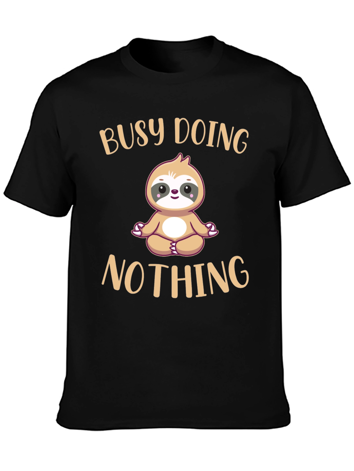 Busy Doing Nothing Sloth T-Shirt Funny Relaxation Tee