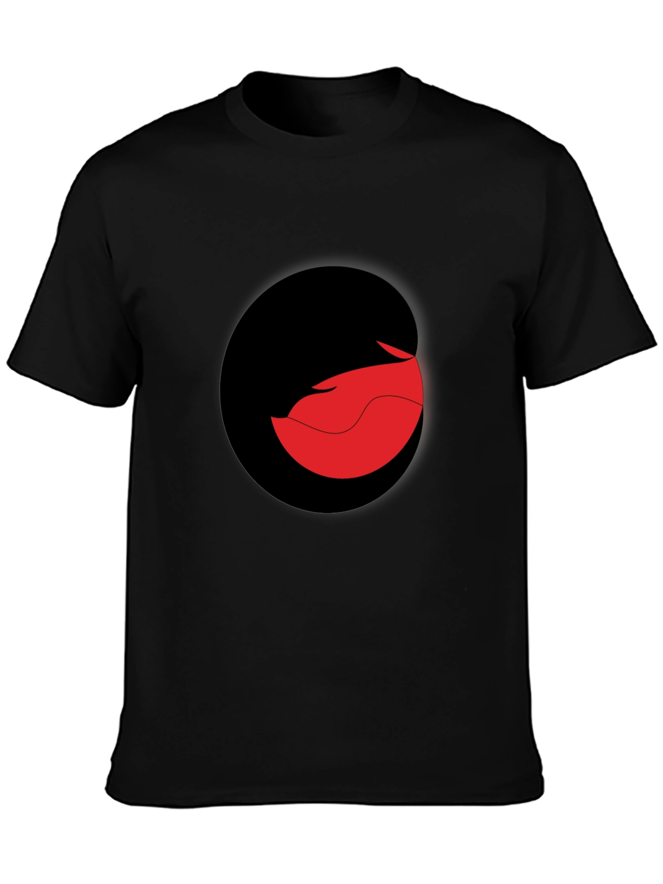 Modern Black T-Shirt with Abstract Graphic