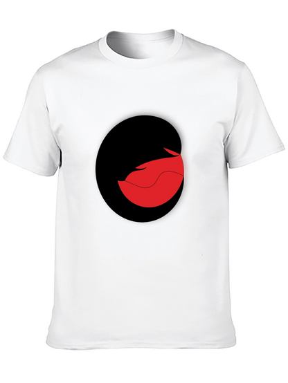 Modern Black T-Shirt with Abstract Graphic