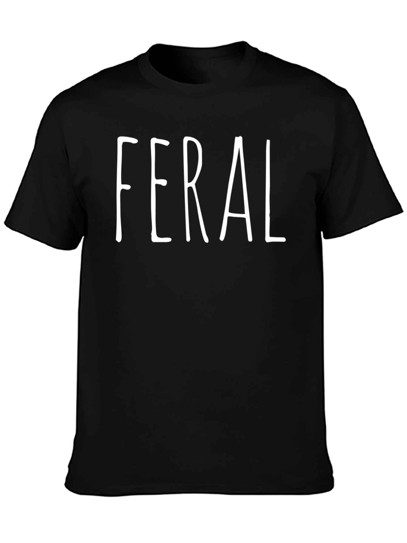 Feral Graphic Tee - Black Casual T-Shirt
