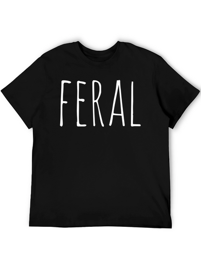 Feral Graphic Tee - Black Casual T-Shirt