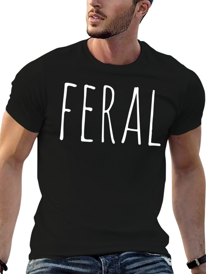 Feral Graphic Tee - Black Casual T-Shirt