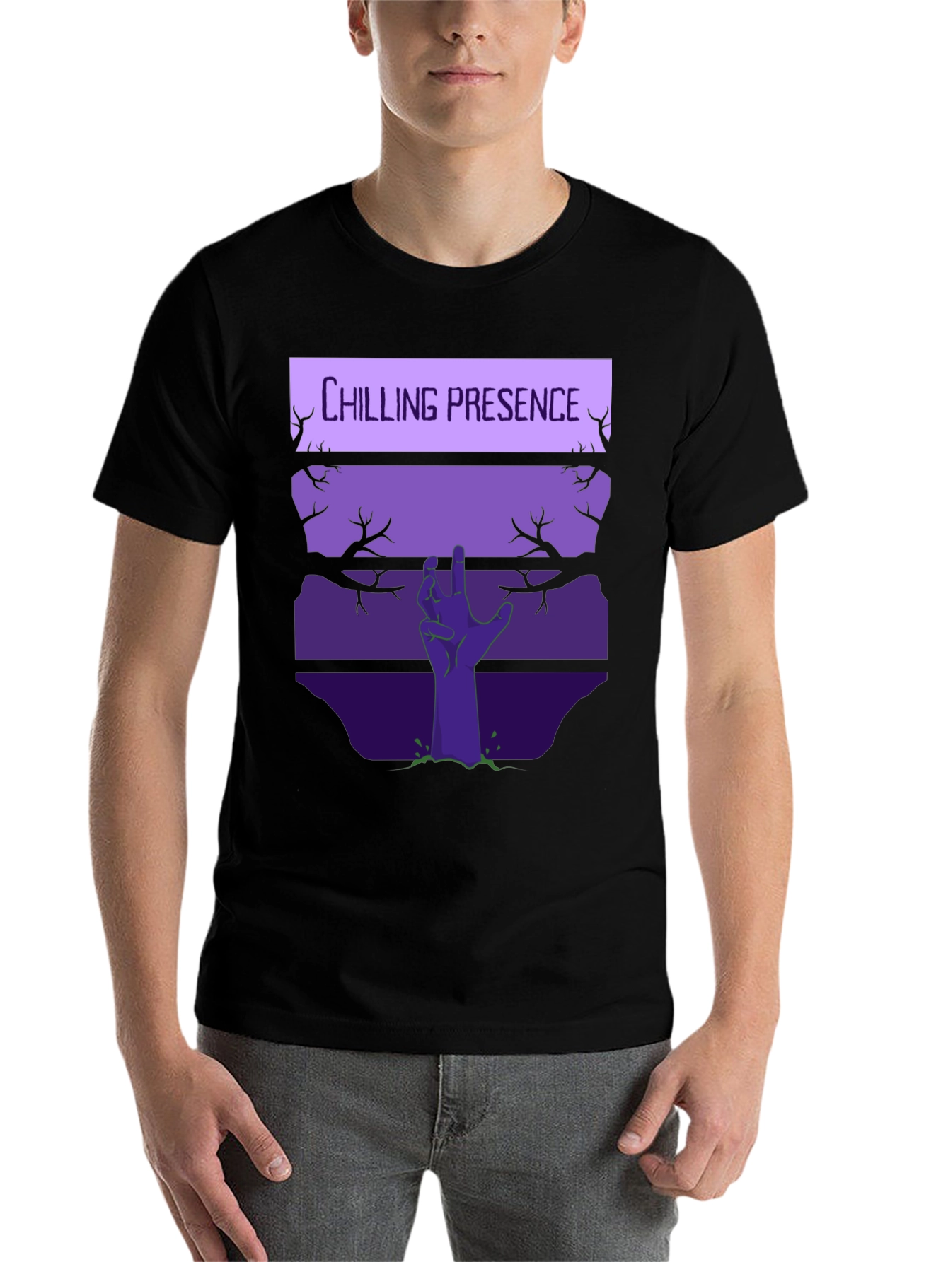 Chilling Presence Graphic T-Shirt