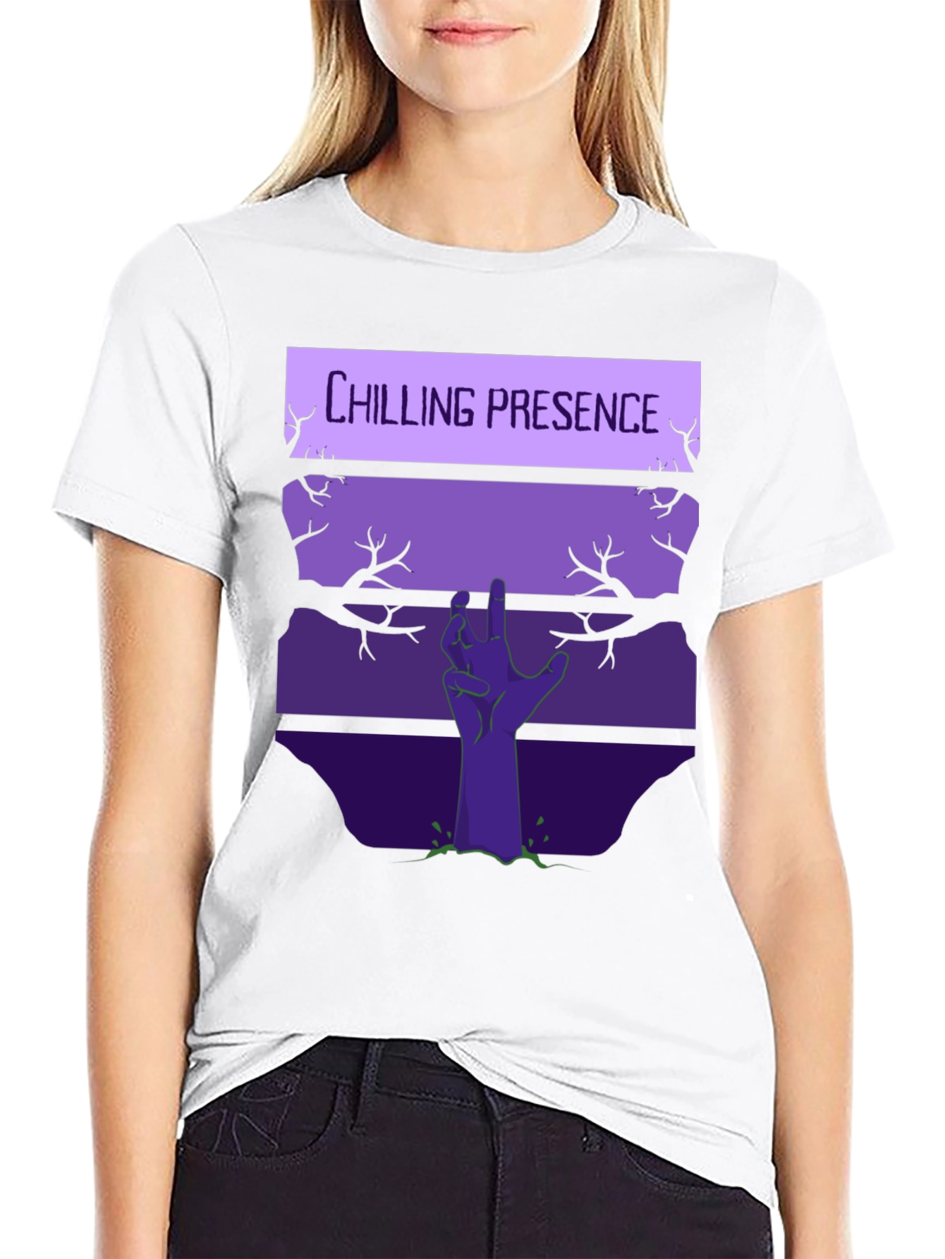 Chilling Presence Graphic T-Shirt