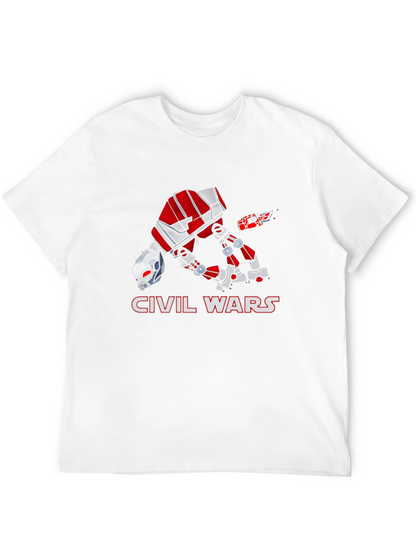 Civil War Ant-Man Graphic Print Black T-Shirt