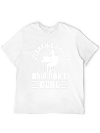 Working Home Hair Dont Care Black T-Shirt