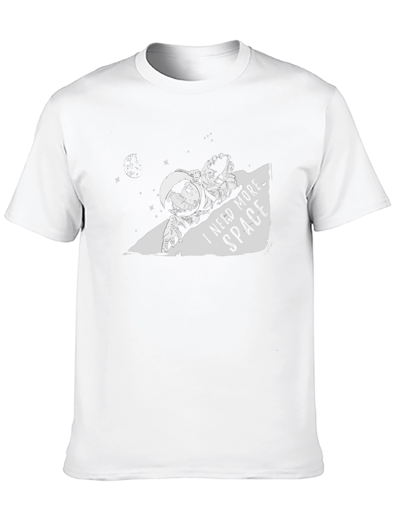 I Need More Space Graphic Tee - Black