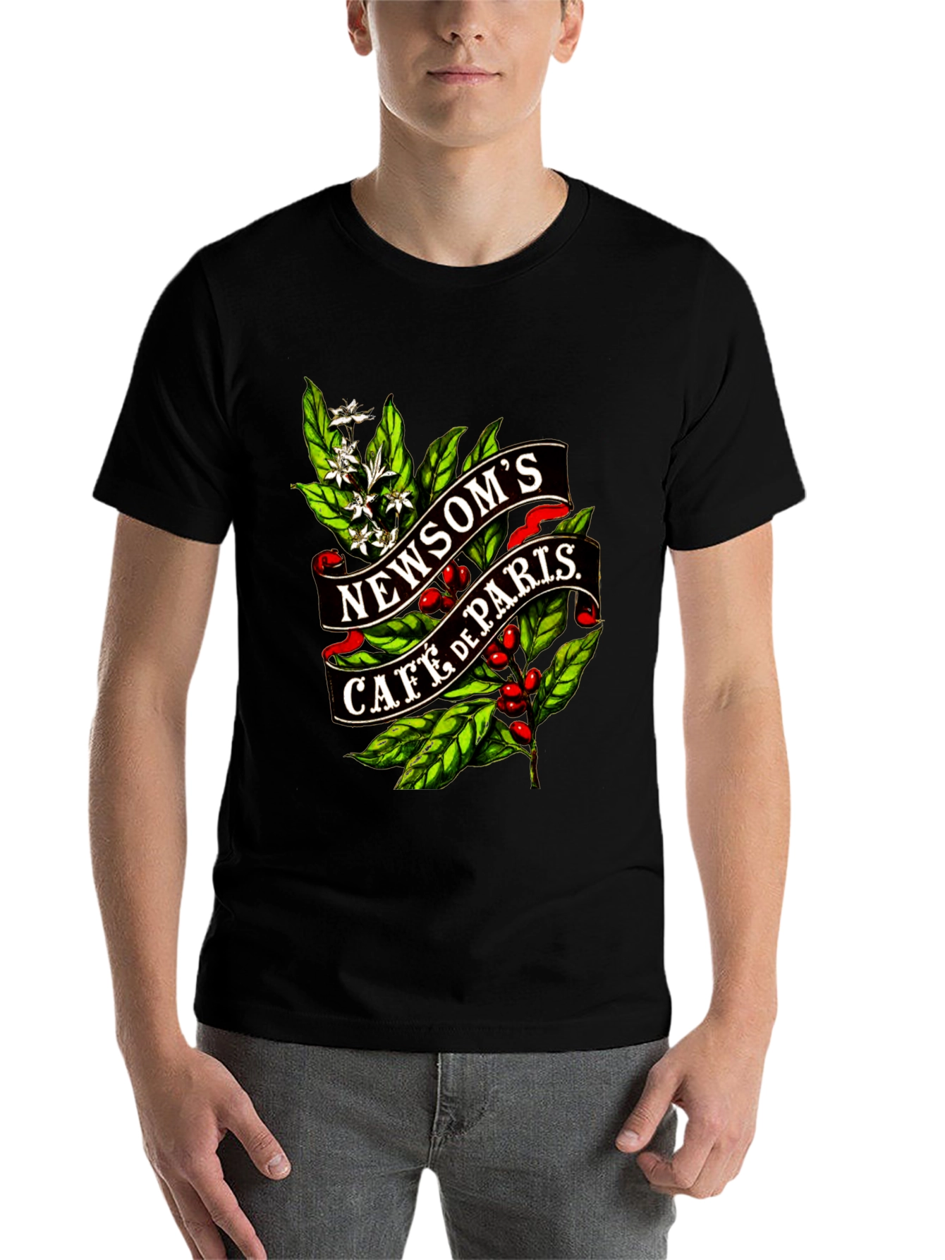 Newsoms Cafe De Paris Black T-Shirt
