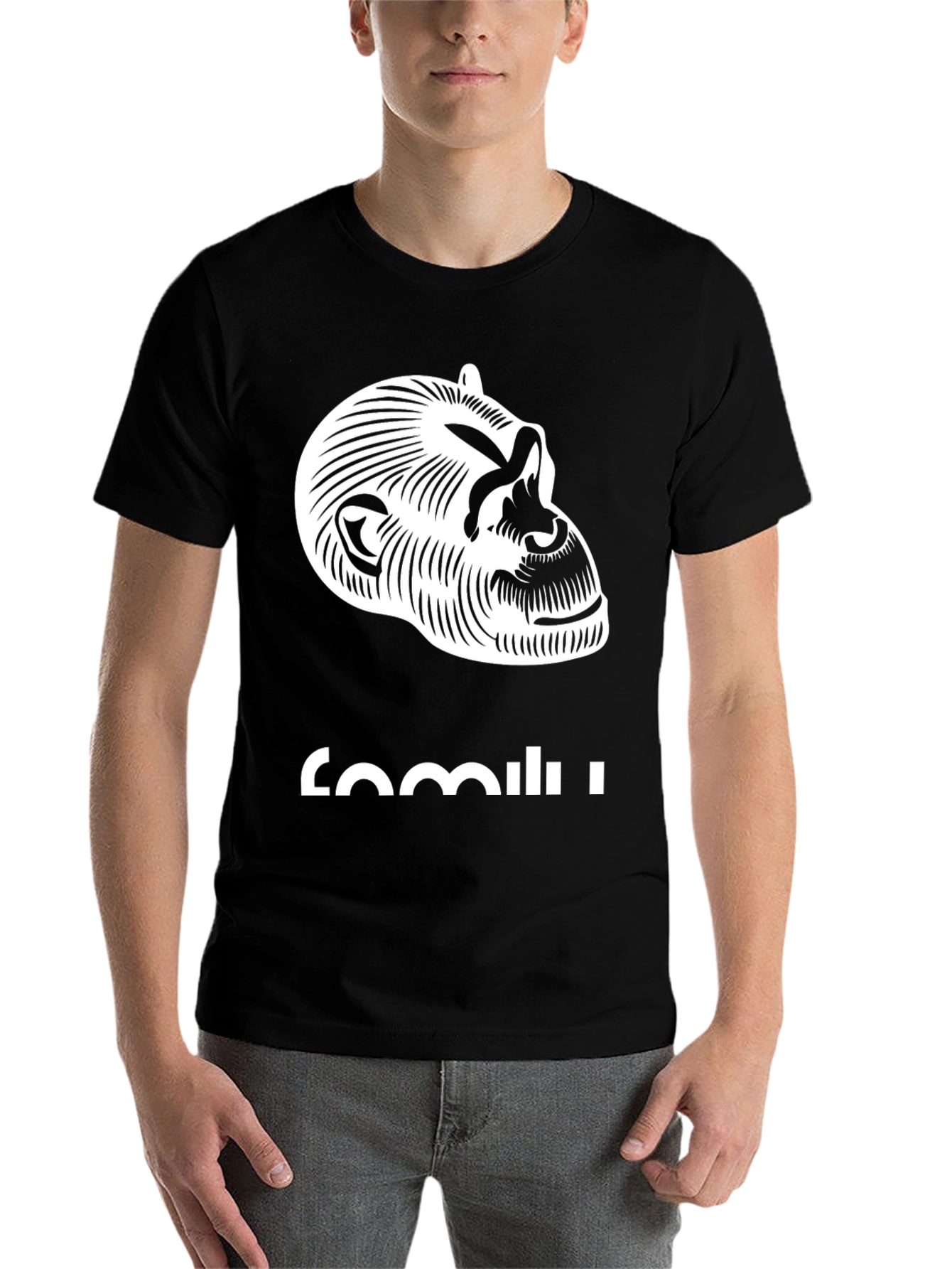 Graphic Monkey Tee - Cool Stylish Black T-Shirt
