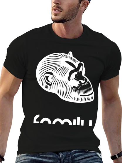 Graphic Monkey Tee - Cool Stylish Black T-Shirt