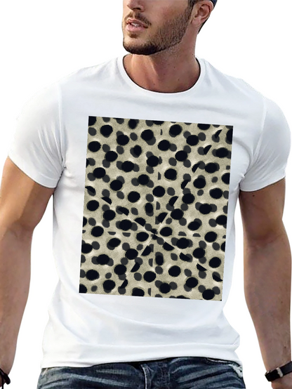 Abstract Dotted Black T-Shirt