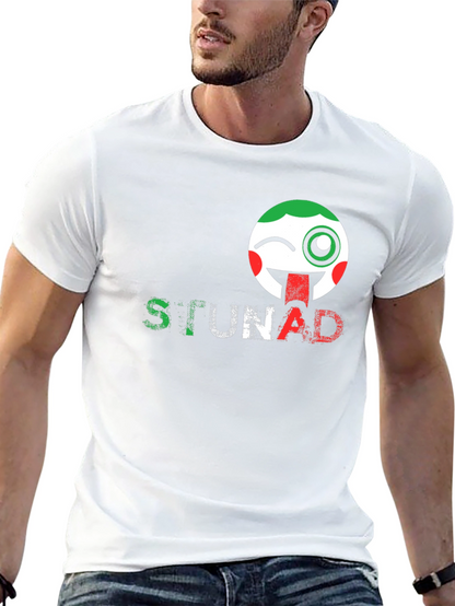 STUNAD Graphic Tee - Italian Flag Emoji Design