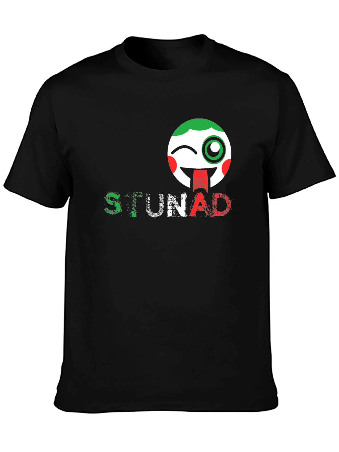 STUNAD Graphic Tee - Italian Flag Emoji Design