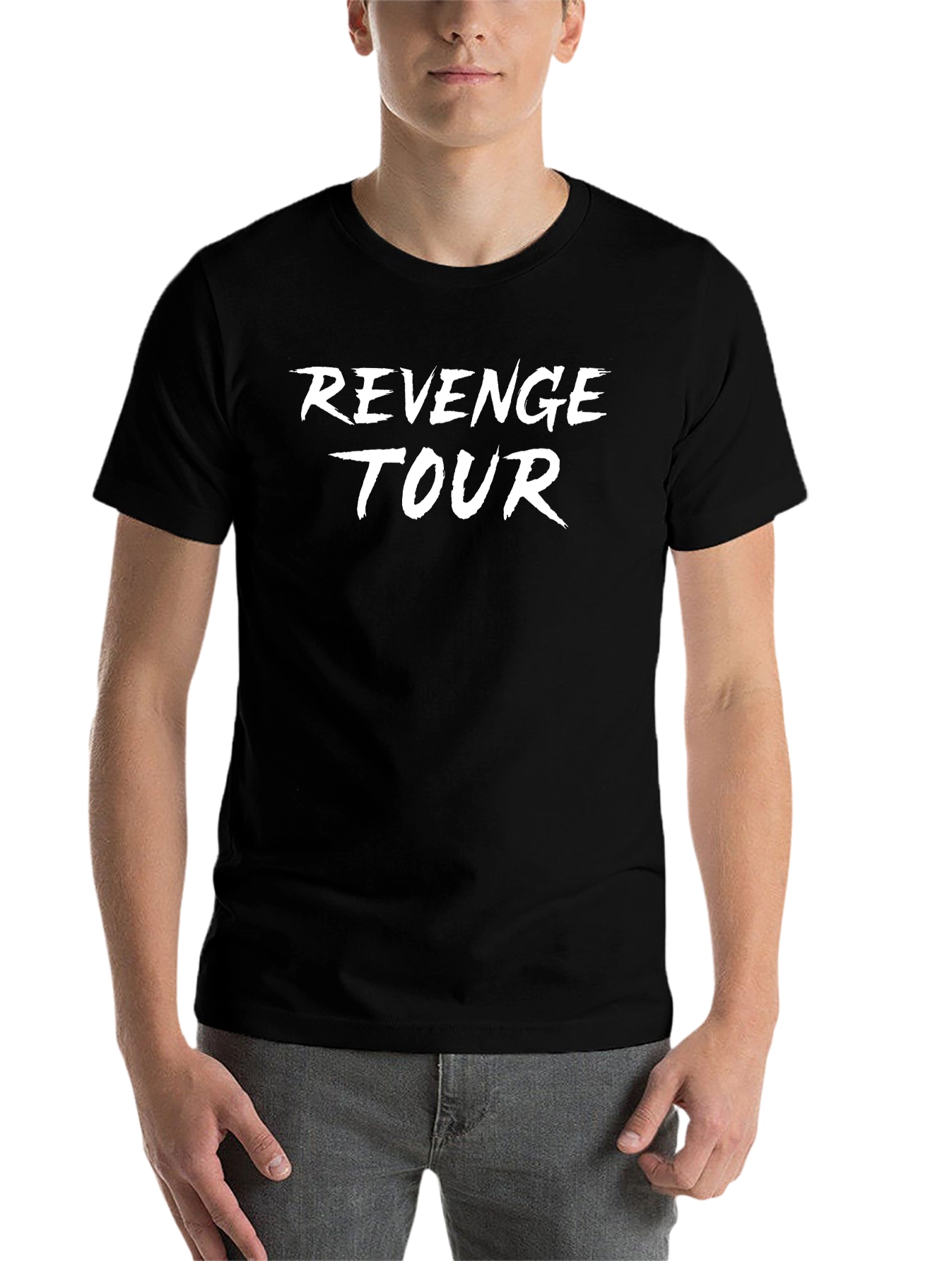 Revenge Tour Graphic Print Black T-Shirt