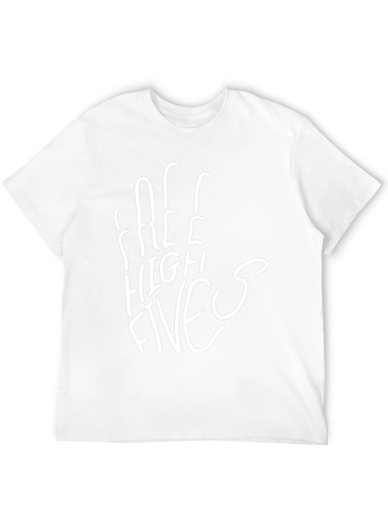 Free High Fives Black Tee - Casual Comfort