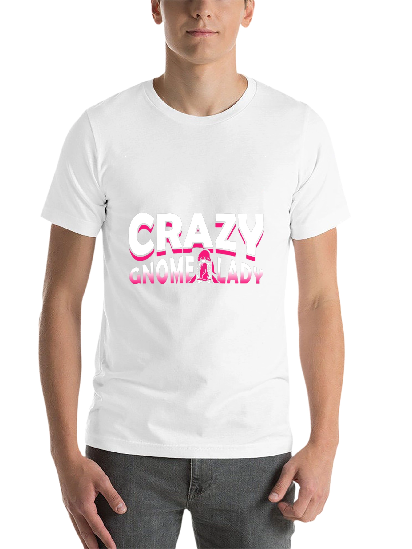 Crazy Gnome Lady T-Shirt