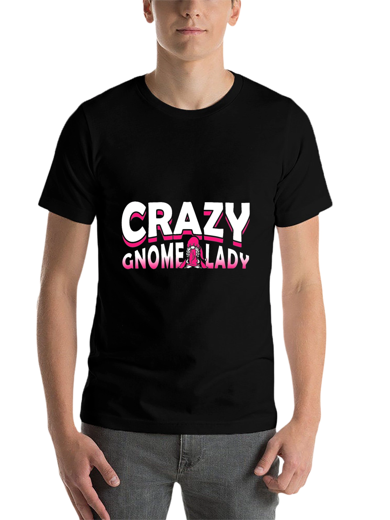 Crazy Gnome Lady T-Shirt