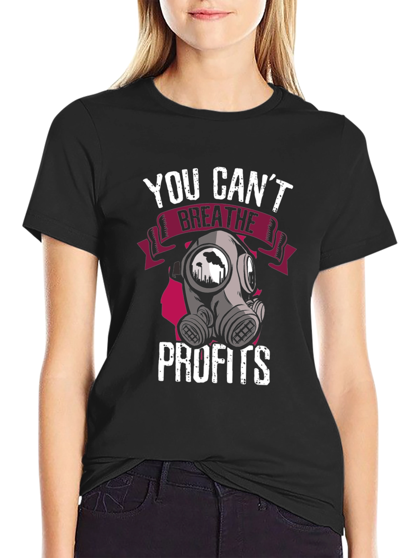 You Cant Breathe Profits T-Shirt - Activist Apparel