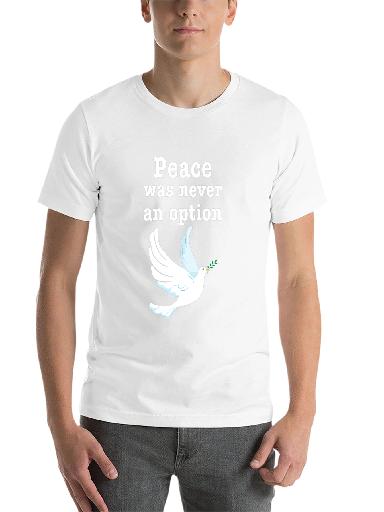 Peace Was Never an Option Dove Graphic T-Shirt