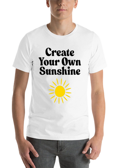 Create Your Own Sunshine Black Graphic Tee