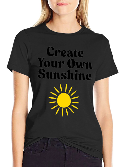 Create Your Own Sunshine Black Graphic Tee