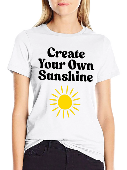Create Your Own Sunshine Black Graphic Tee