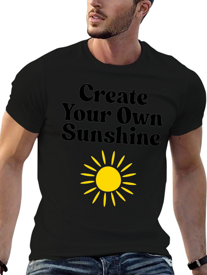 Create Your Own Sunshine Black Graphic Tee