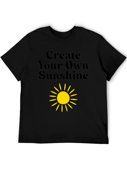 Create Your Own Sunshine Black Graphic Tee