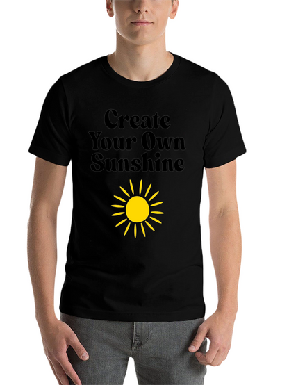 Create Your Own Sunshine Black Graphic Tee