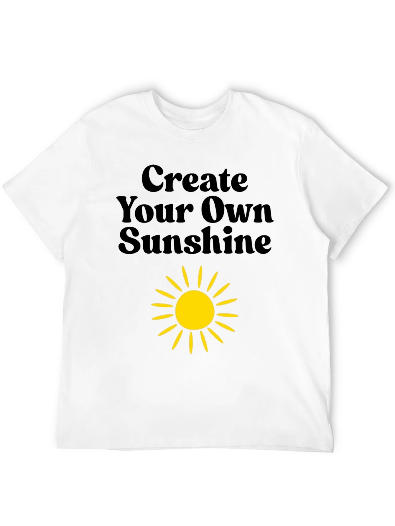 Create Your Own Sunshine Black Graphic Tee