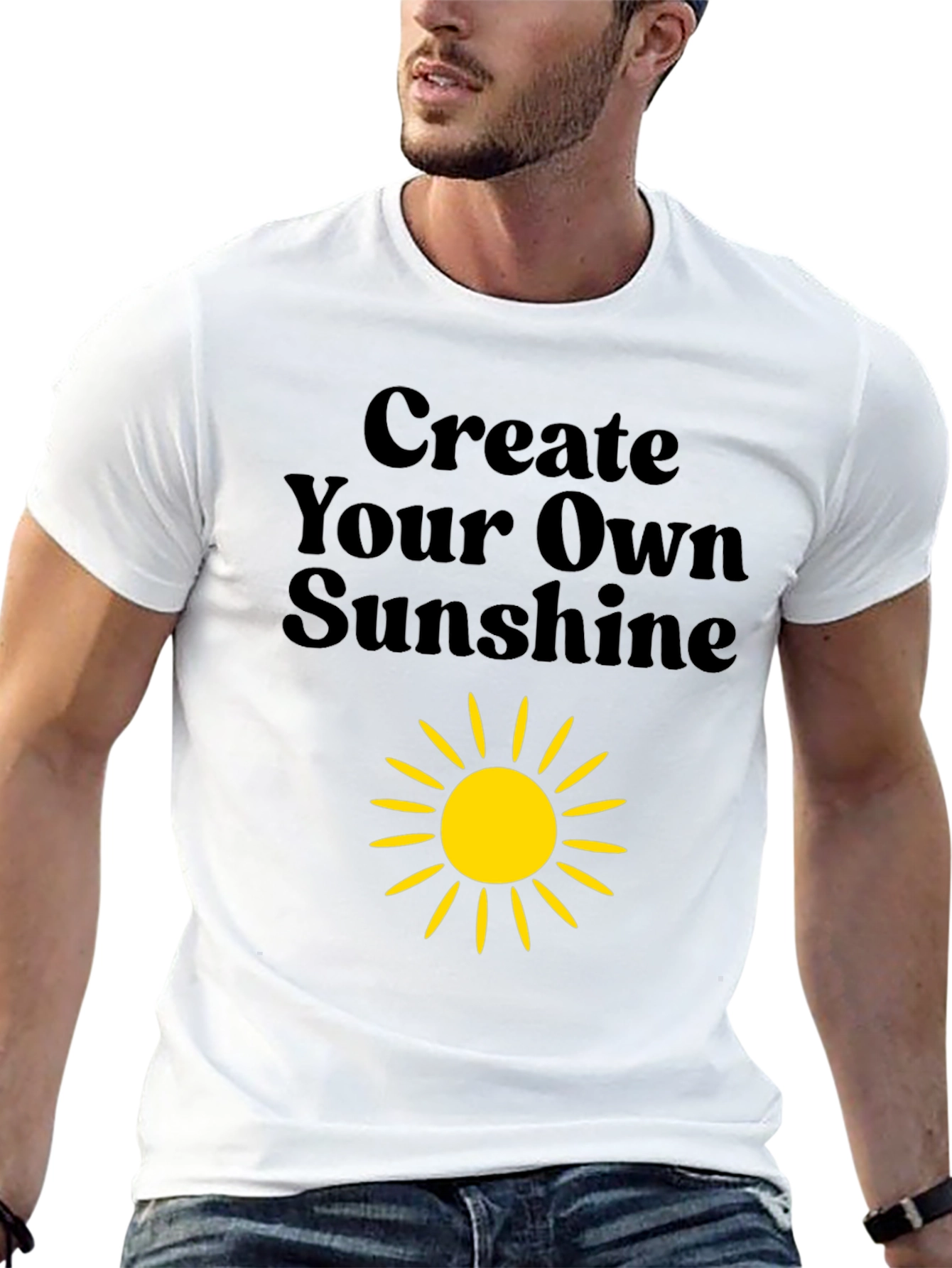 Create Your Own Sunshine Black Graphic Tee