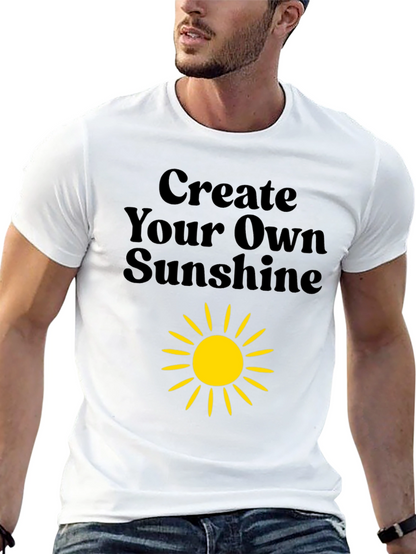 Create Your Own Sunshine Black Graphic Tee