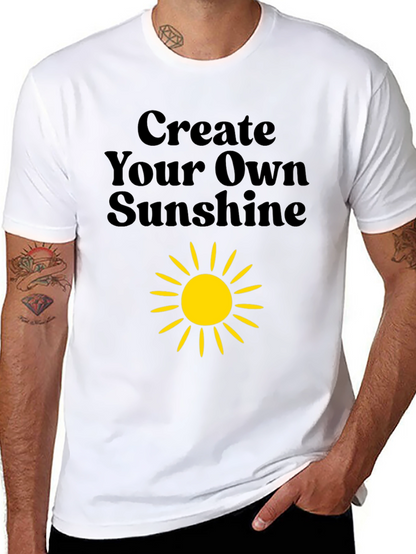 Create Your Own Sunshine Black Graphic Tee
