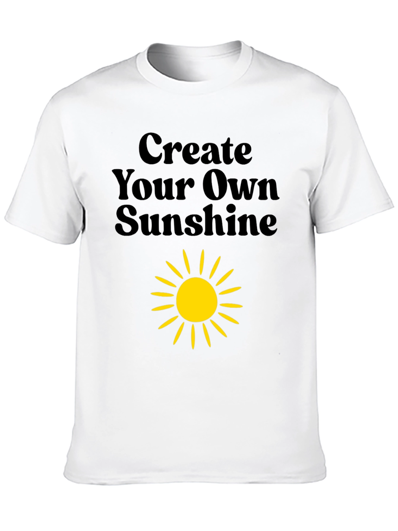 Create Your Own Sunshine Black Graphic Tee