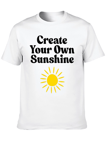 Create Your Own Sunshine Black Graphic Tee