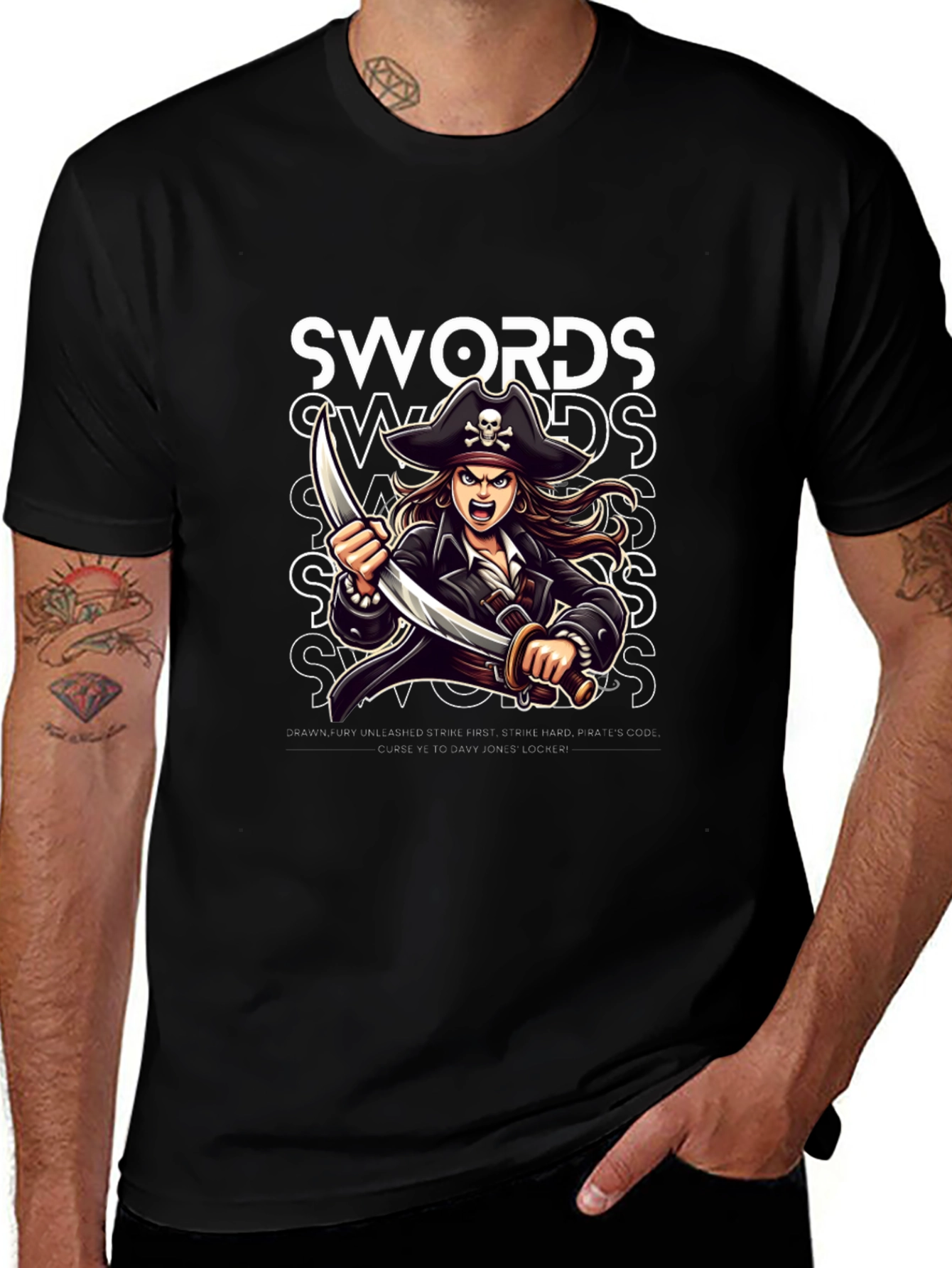 Pirate Swords Graphic Tee
