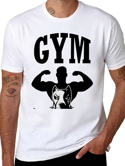 GYM Pitbull Graphic Tee - Bodybuilding Shirt