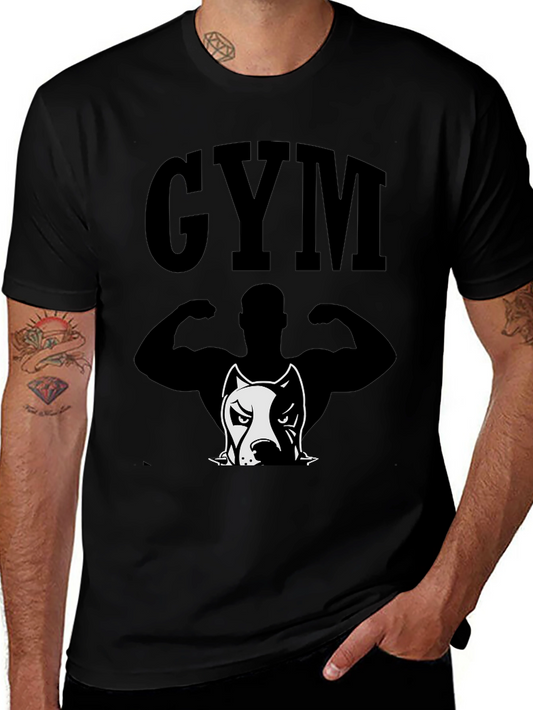 GYM Pitbull Graphic Tee - Bodybuilding Shirt