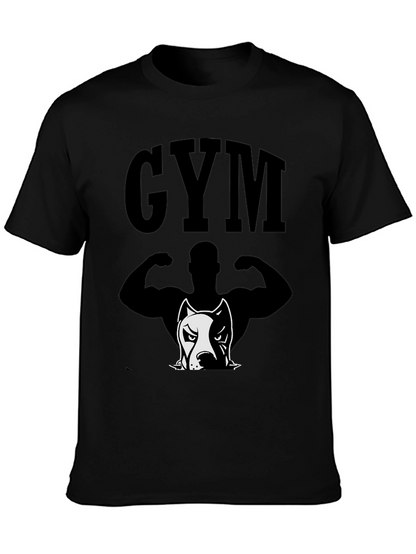 GYM Pitbull Graphic Tee - Bodybuilding Shirt