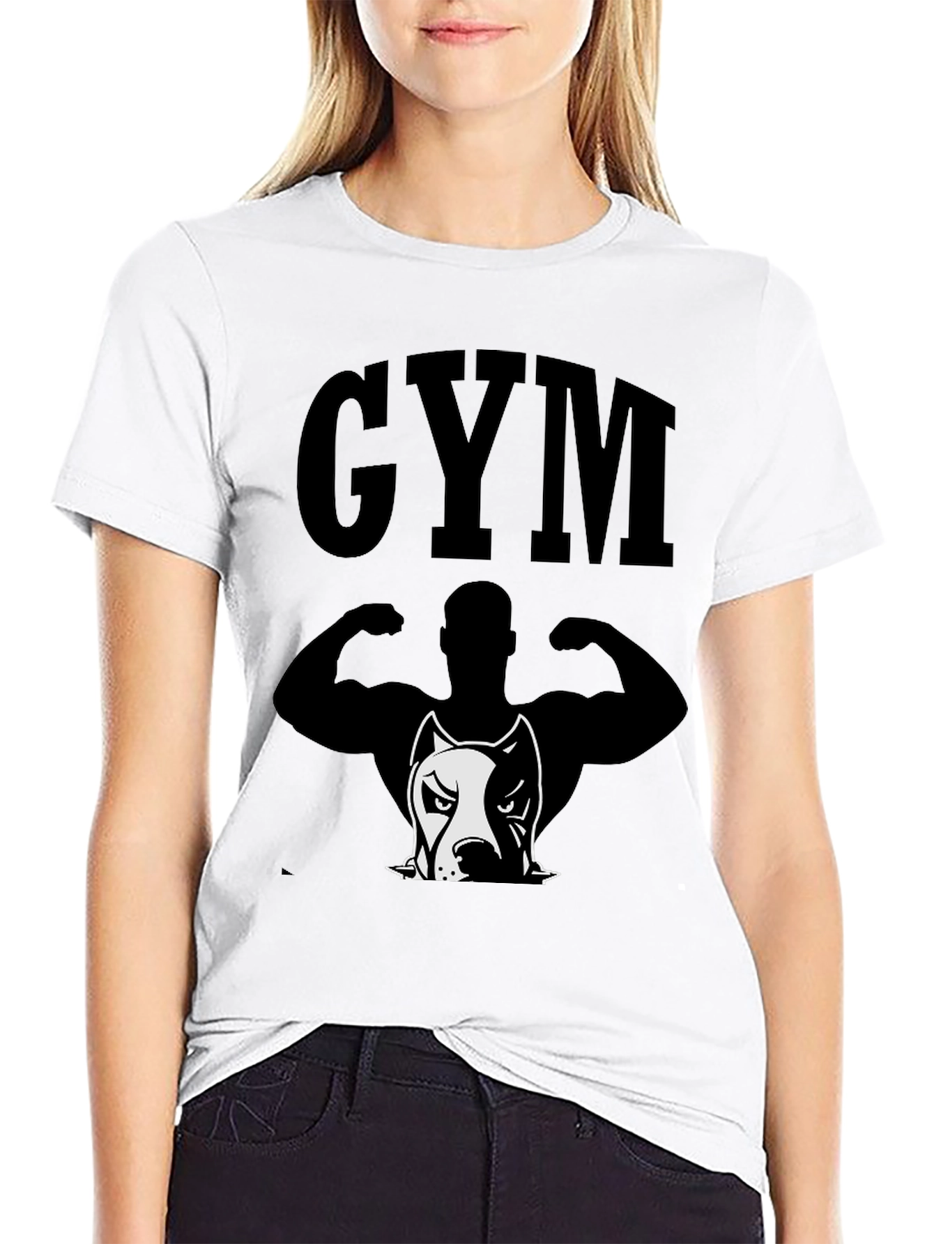 GYM Pitbull Graphic Tee - Bodybuilding Shirt