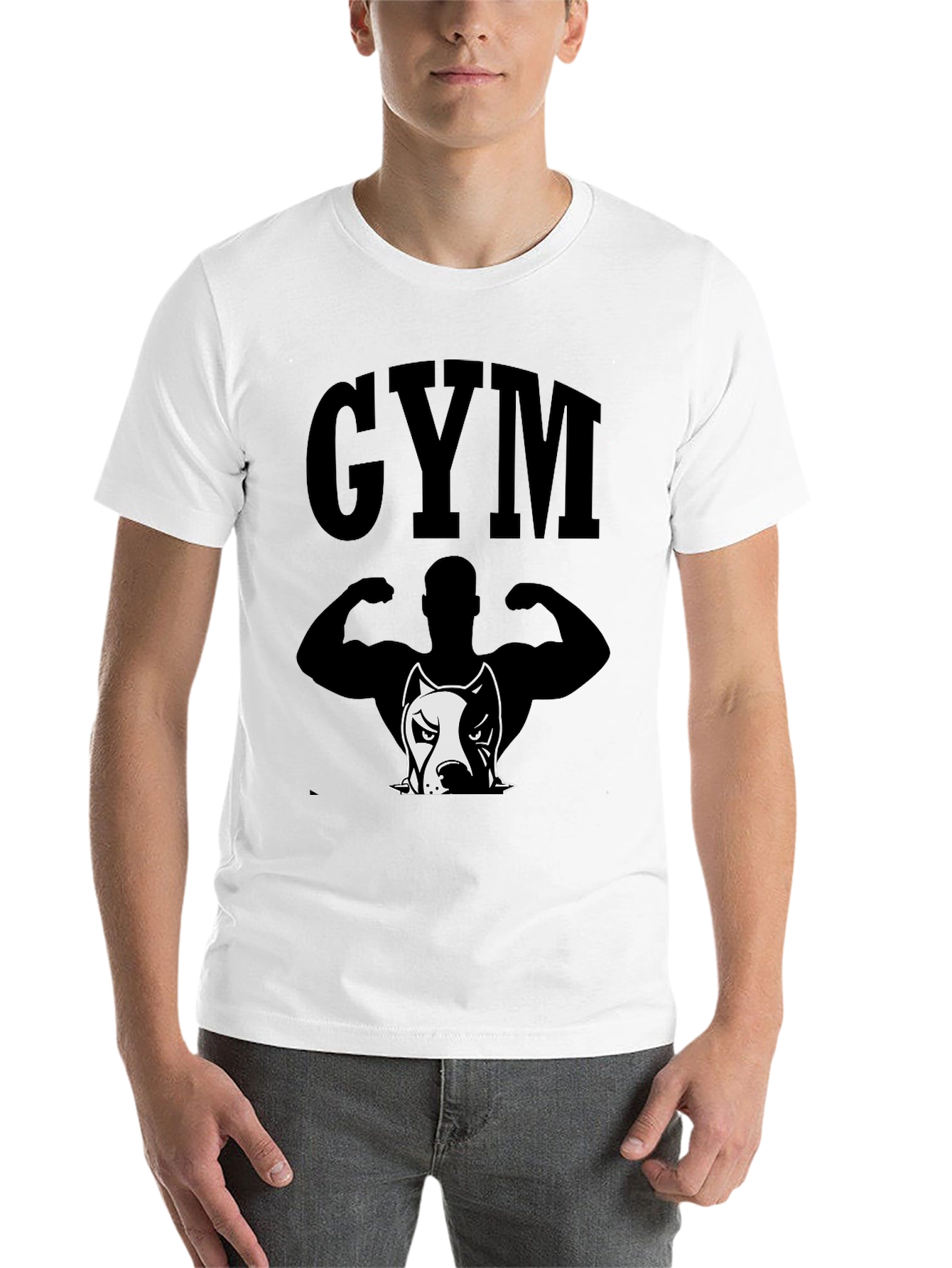 GYM Pitbull Graphic Tee - Bodybuilding Shirt