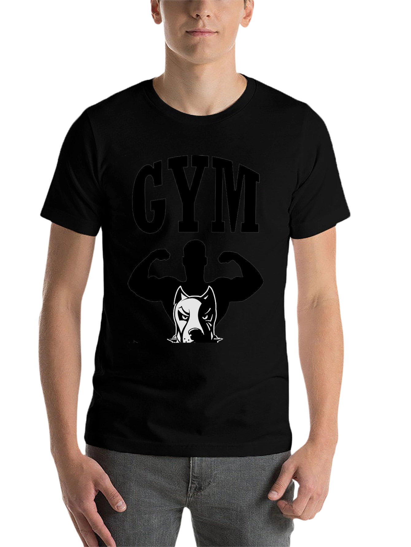 GYM Pitbull Graphic Tee - Bodybuilding Shirt